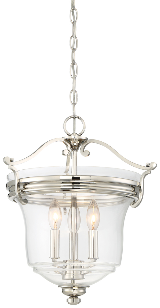 Audrey's Point - 3 Light Pendant(convertible To Semi Flush)