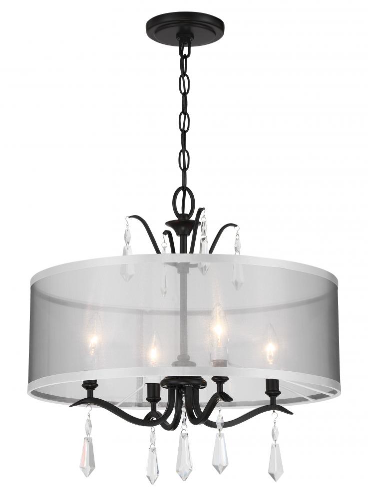 Laurel Estate-4 Light Foyer/ Semi Flush