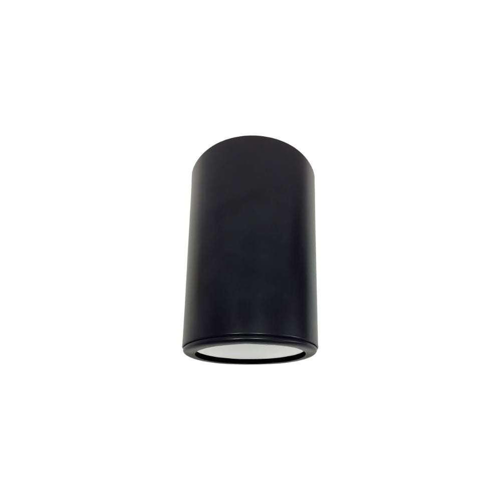 Avista Cylinder Outdoor Celing Fixture Black -Round