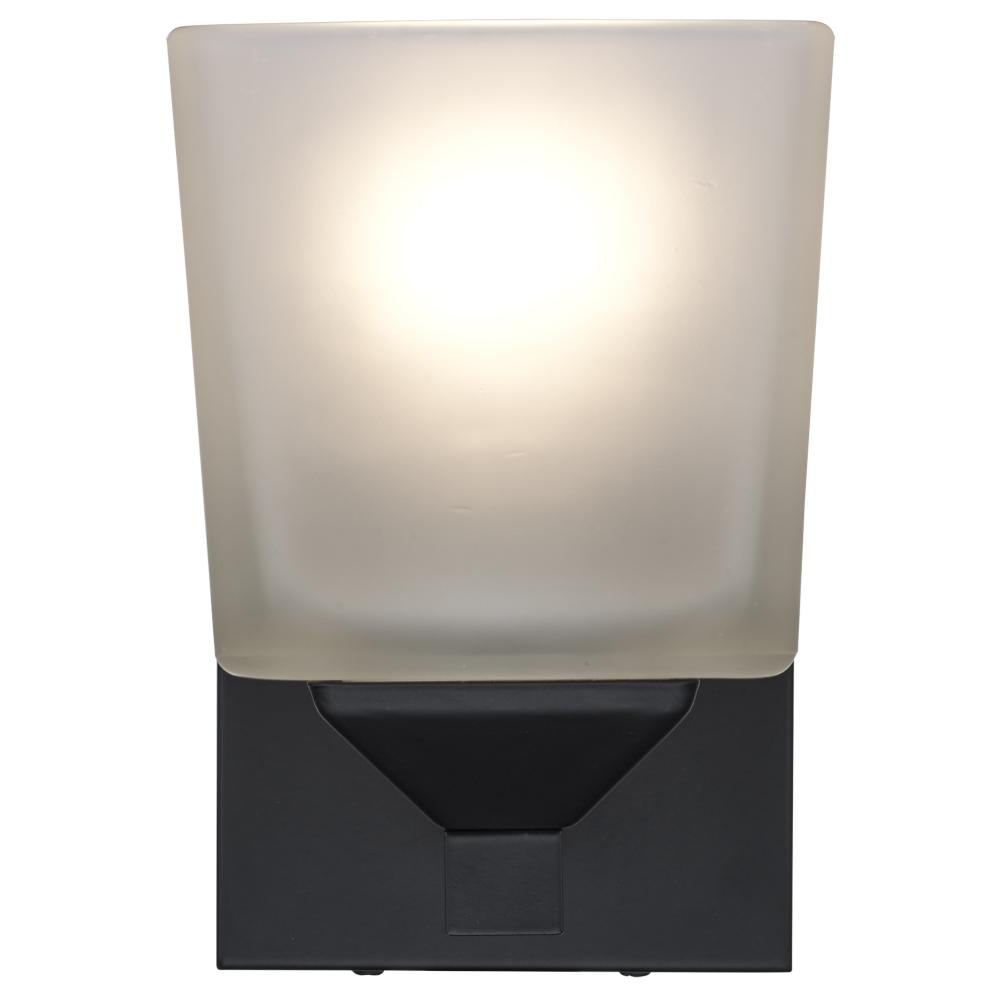 1LT WALL- SQUARE FROST GLASS-B