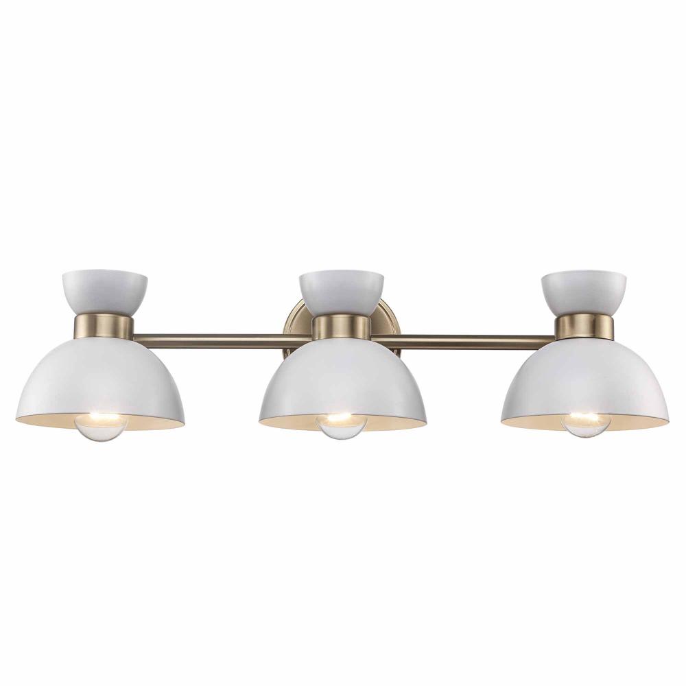3LT VANITY-DOUBLE METAL SHADE-
