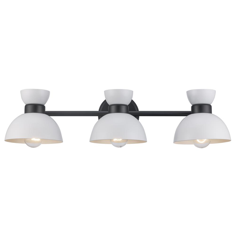 3LT VANITY-DOUBLE METAL SHADE-