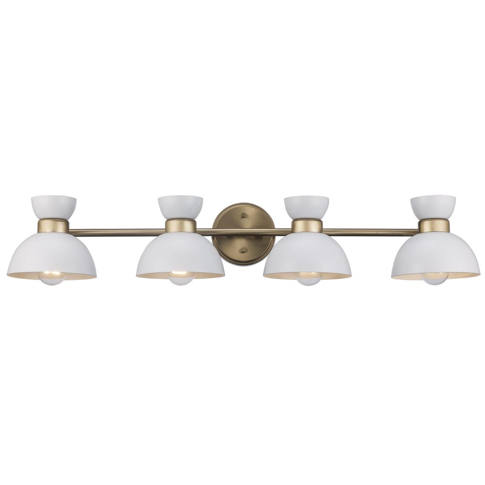 4LT VANITY-DOUBLE METAL SHADE-