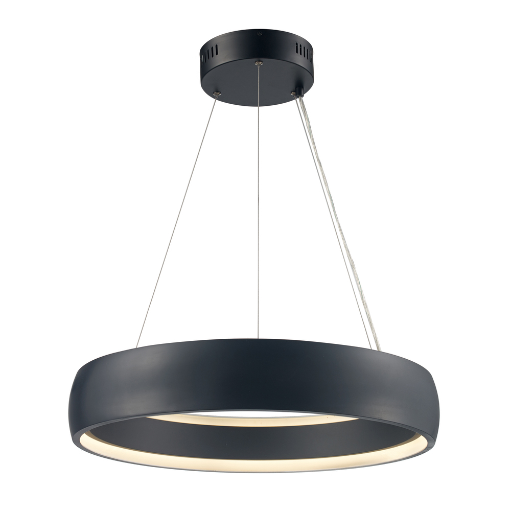 Halo Collection LED Glass Ring Pendant Light