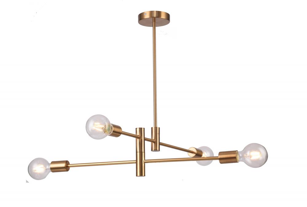 Chandelier Black & Brushed Bronze