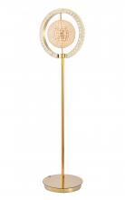Bethel International 6430F-G - LED Floor Lamp Metal & Crystal