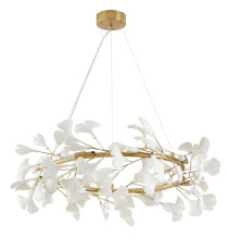 Bethel International CX02C31BR - Round Brass Frame Chandelier