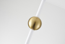 Bethel International DLS114P23W - Gold Single Pendant Light