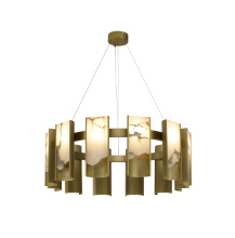 Bethel International MU125C12BR - Satin Brass LED Chandelier