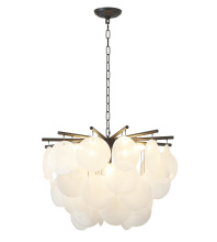 Bethel International TD31C23BK - Satin Black Frame Chandelier