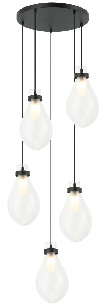 Seranna Matte Black Pendant