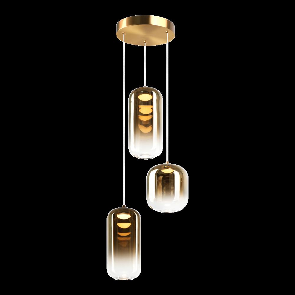 Refrax Aged Gold Brass Pendant