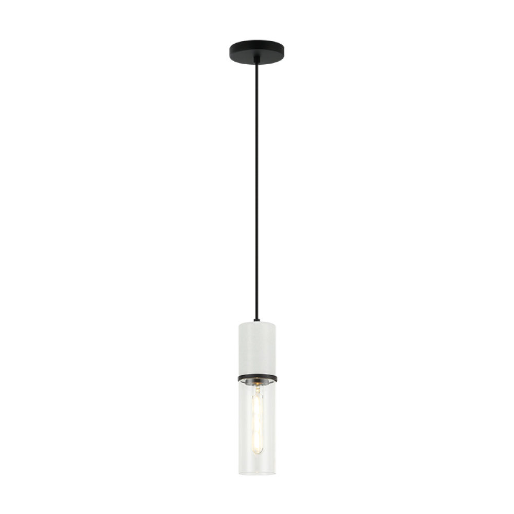 Marmor Matte Black + White Marble Pendant
