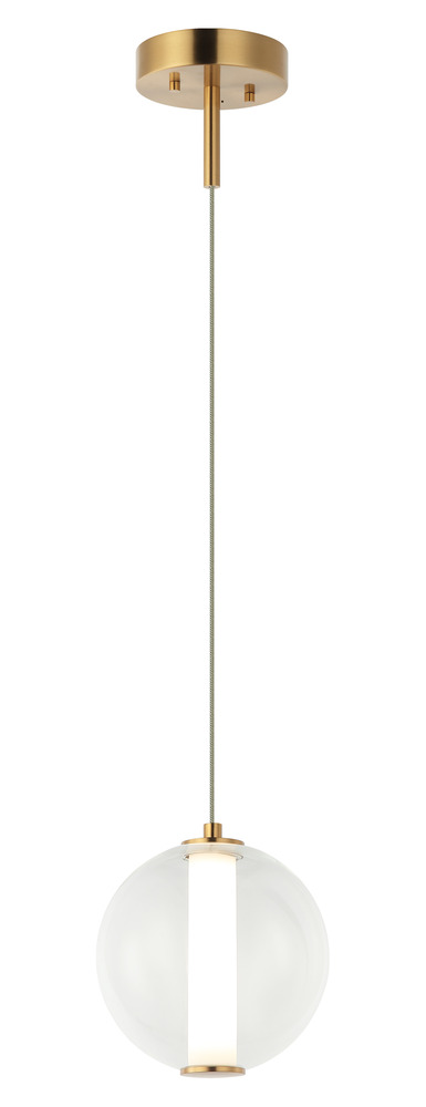 Belange Aged Gold Brass Pendant