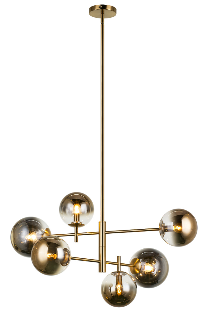 Averley Aged Gold Brass Chandelier