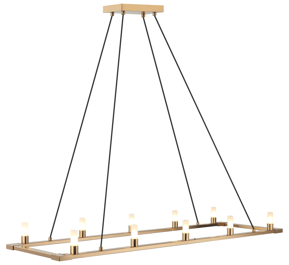 Cascadian Aged Gold Brass Chandelier