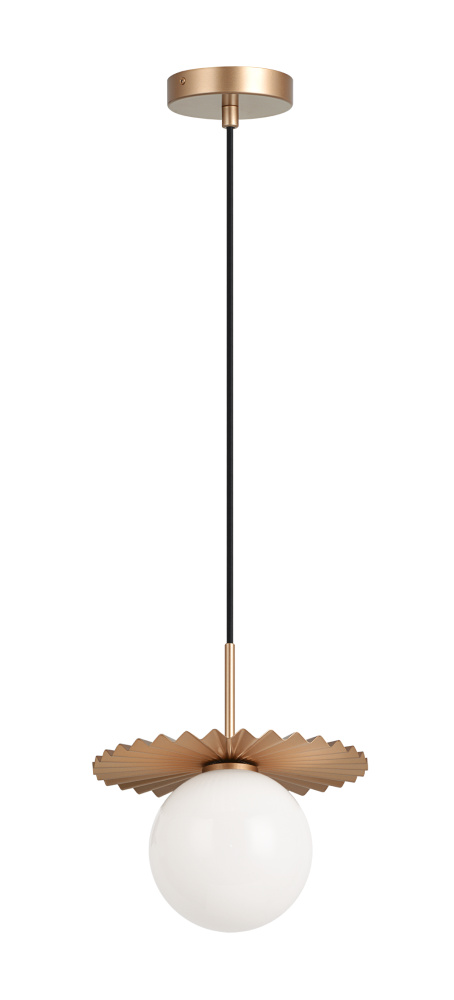 Modern Ruff Matte Gold Pendant