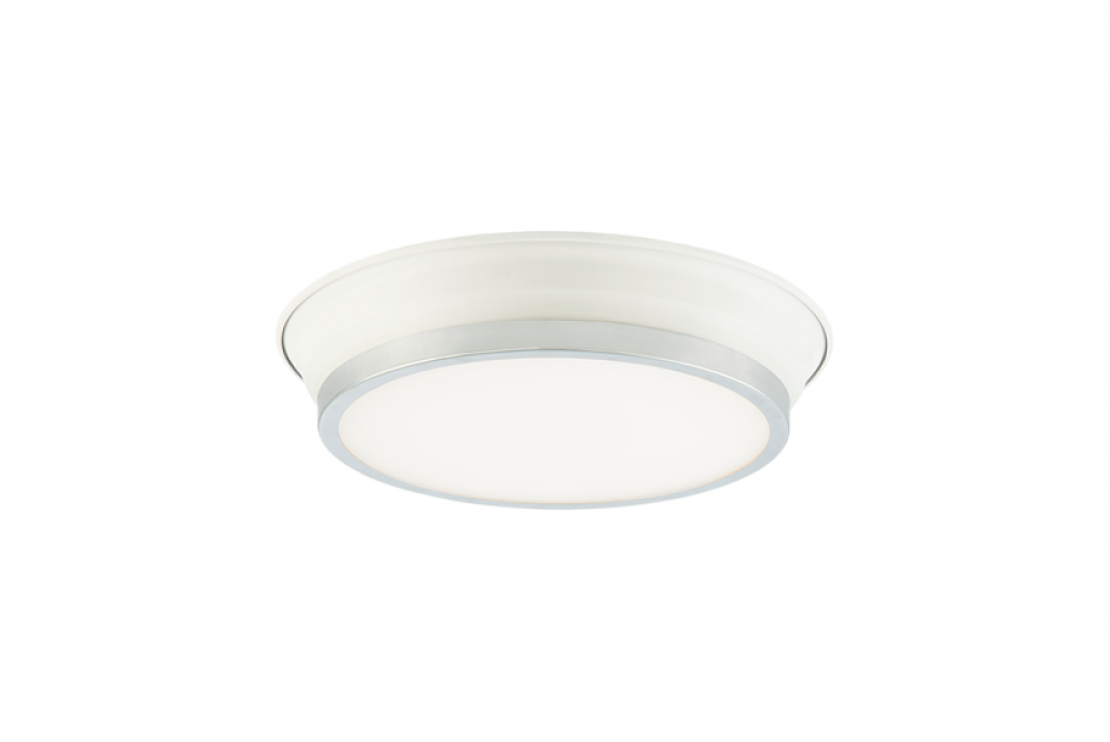Jaxx White + Chrome Ceiling Mount