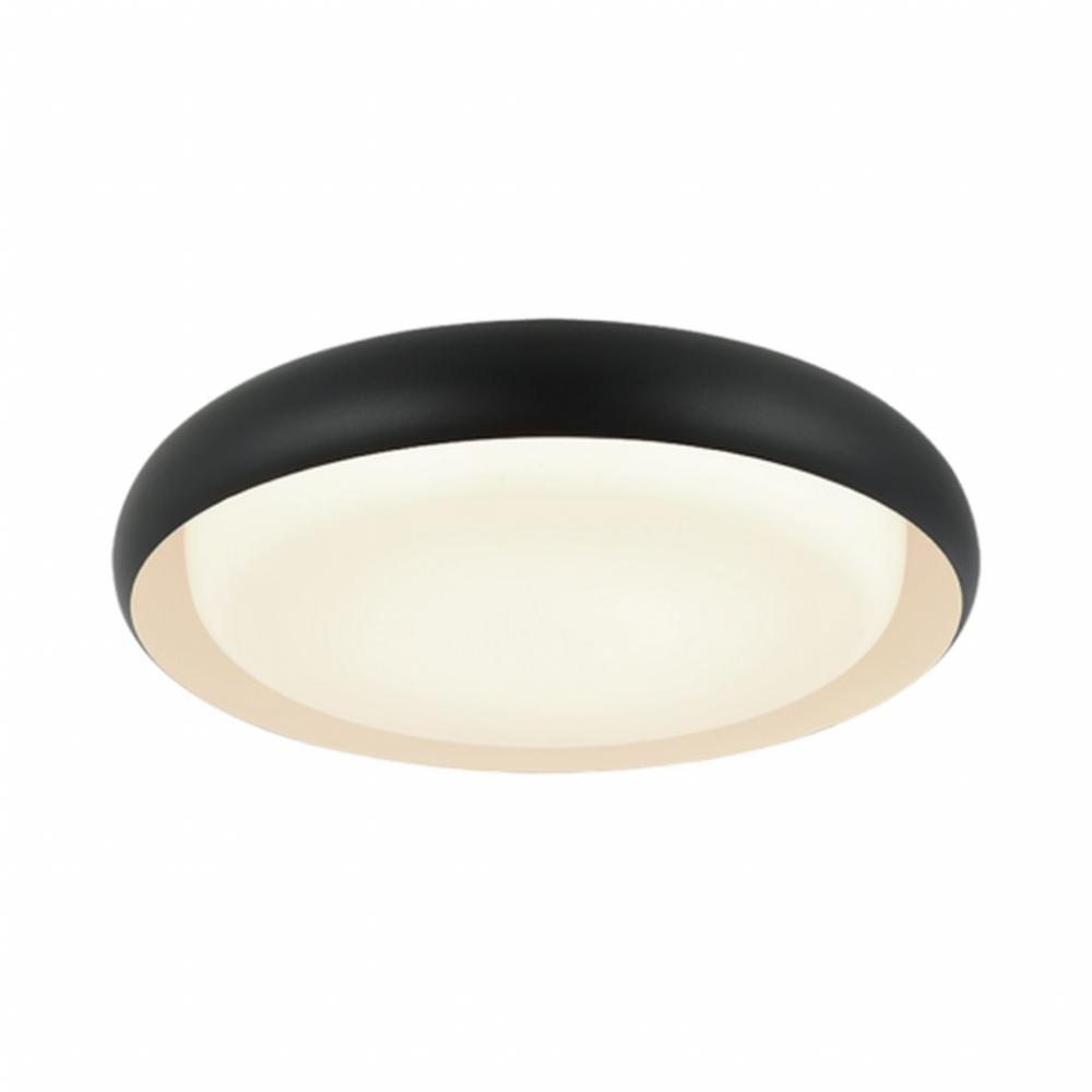 Milia Matte Black Flush Mounts