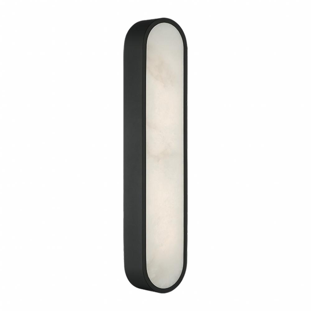 Marblestone Matte Black Wall Sconce