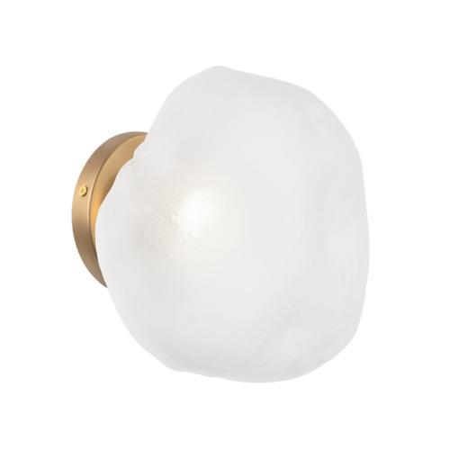Melo Aged Gold Brass Wall Sconce