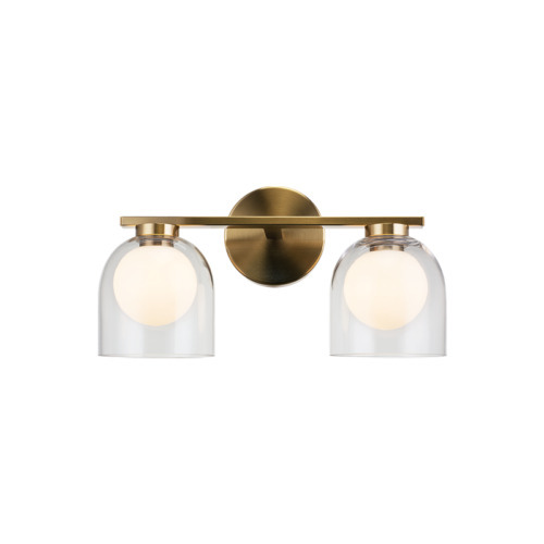 Derbishone Aged Gold Brass Wall Sconce