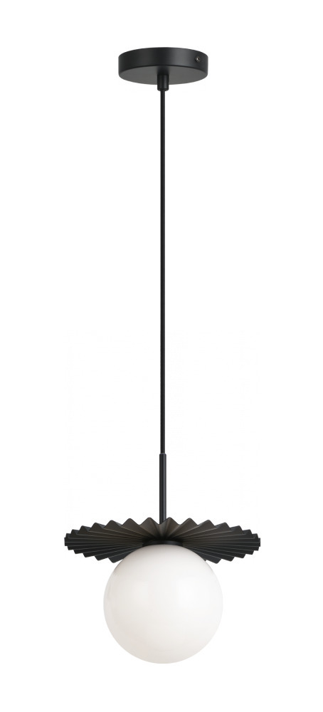Modern Ruff Black Pendant