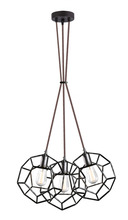 Matteo Lighting C54633RB - Geometry Series Rusty Black Pendant