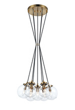 Matteo Lighting C63007AGCL - The Bougie Aged Gold Brass Pendant
