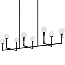 Matteo Lighting C64808BKCL - Candlestix Black Chandelier