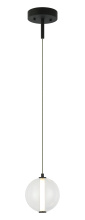 Matteo Lighting C69601MBCL - Belange Matte Black Pendant