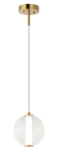 Matteo Lighting C69611AGCL - Belange Aged Gold Brass Pendant