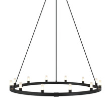Matteo Lighting C75212MB - Cascadian Matte Black Chandelier