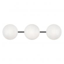 Matteo Lighting S05103MBOP - Pearlesque Matte Black Wall Sconce