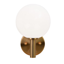 Matteo Lighting S06001AGOP - Cosmo Aged Gold Brass Wall Sconce