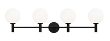 Matteo Lighting S06004BKOP - Cosmo Black Wall Sconce