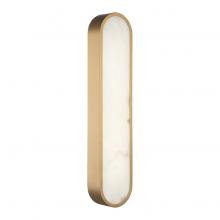Matteo Lighting W05922AG - Marblestone Aged Gold Brass Wall Sconce