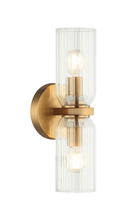 Matteo Lighting W34012AG - Westlock Aged Gold Brass Wall Sconce
