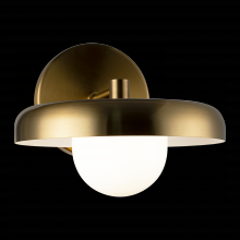 Matteo Lighting W34401AGOP - Creston Aged Gold Brass Wall Sconce