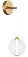 Matteo Lighting W69601AGCL - Belange Aged Gold Brass Wall Sconce