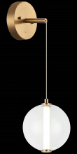 Matteo Lighting W69601AGCL - Belange Aged Gold Brass Wall Sconce
