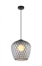Matteo Lighting C68103SM - Quilted Gem Matte Black Pendant