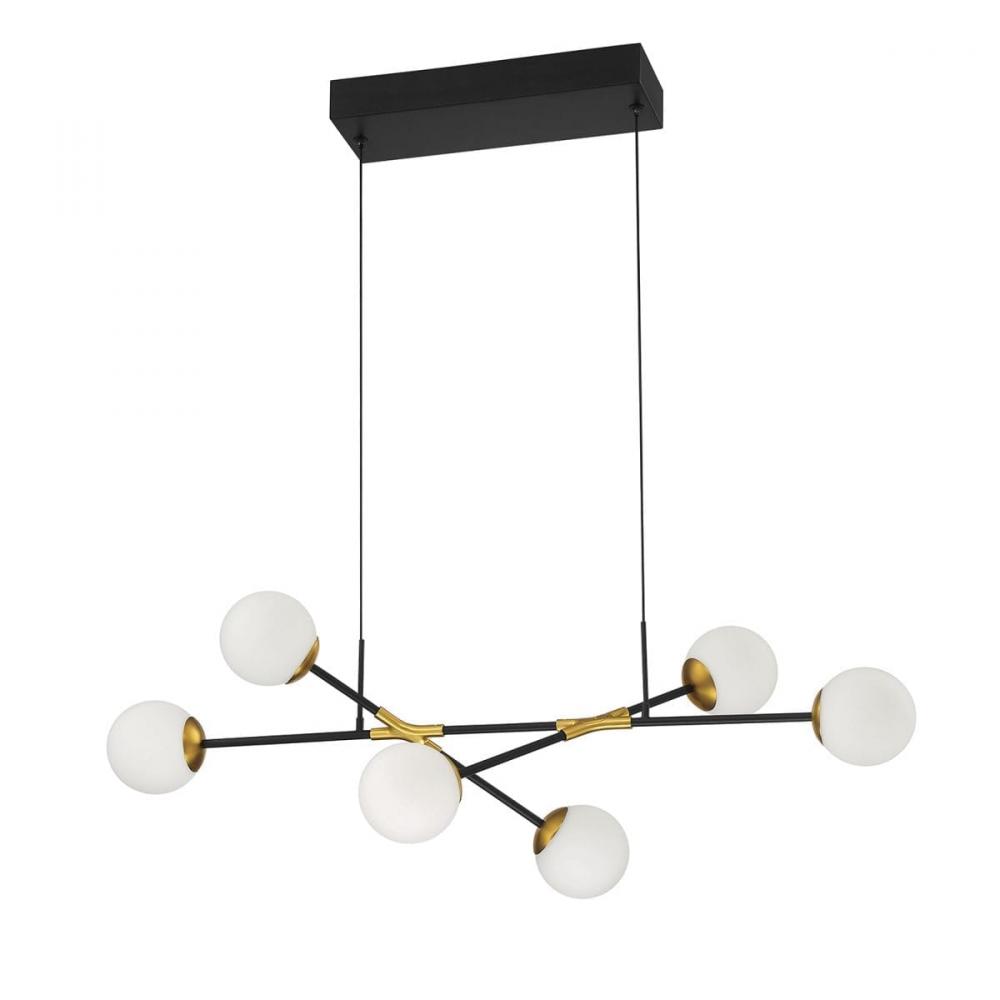 6 LIGHT LED PENDANT