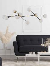 Kendal PF211-10L-BLK/BRS - 10 LIGHT LED PENDANT