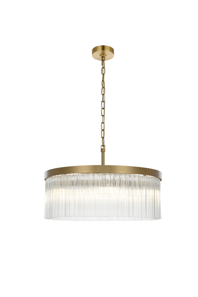 Harlow 24 inch Chandelier in Satin Gold