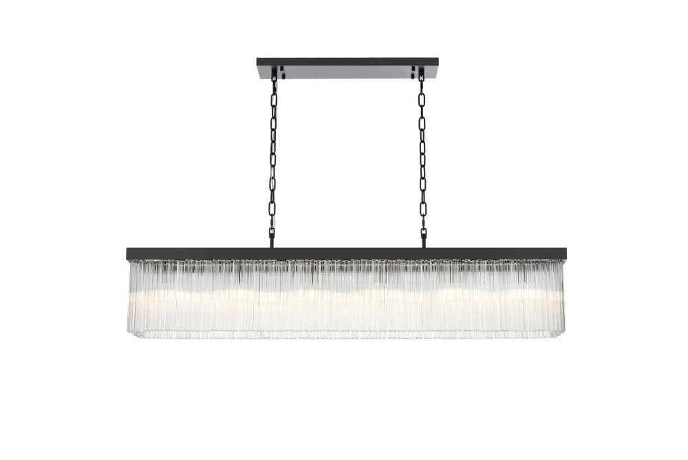 Harlow 49 inch Chandelier in Black