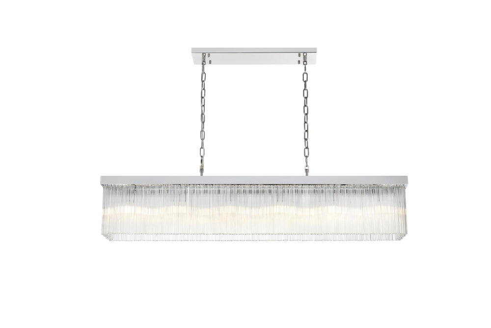 Harlow 49 inch Chandelier in Chrome