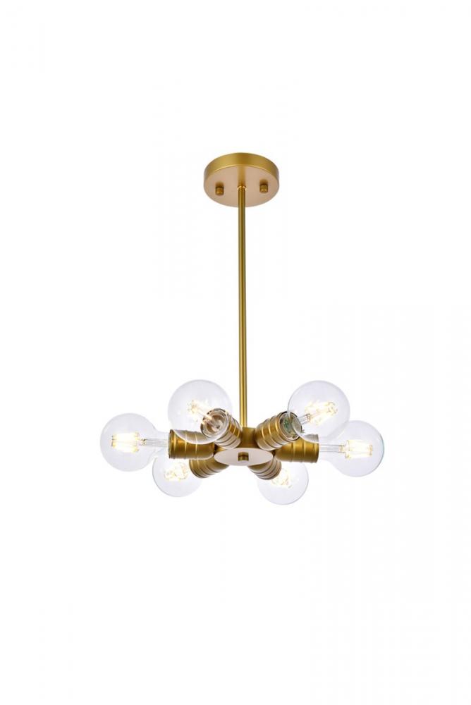 Reyes Pendant Lamp D8.3"H1.7" Brass