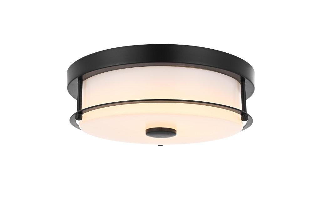 Kolson 12 inch LED Flush Mount in Black