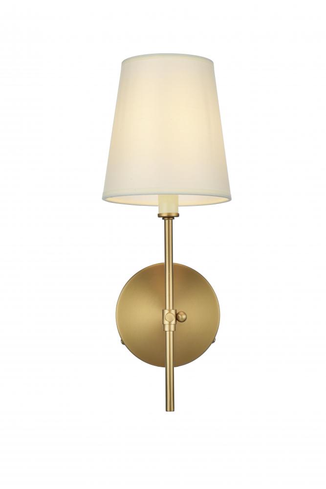 Mel Hang W5.5"H15"E6"L1 Satin Gold